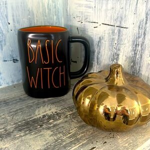 Rae Dunn BASIC WITCH matte black mug